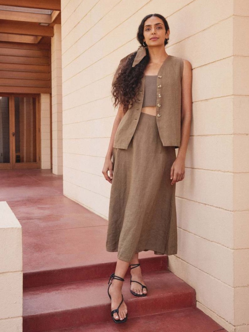 First Rite Alma Skirt in Cocoa, Size S